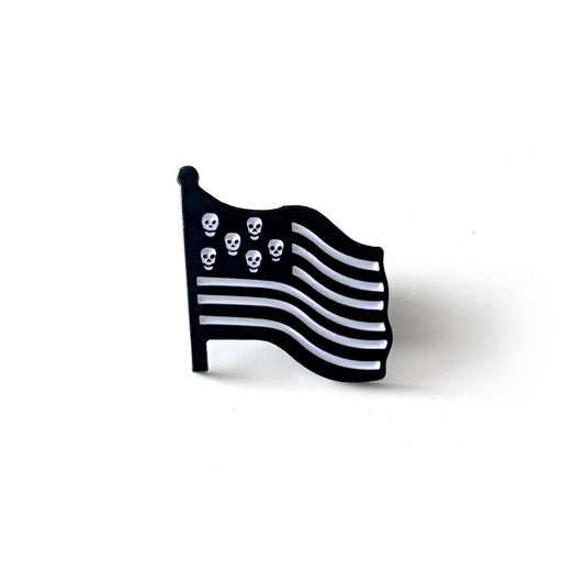 Skull U.S.A. Flag Pin